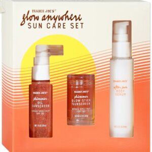 Trader Joe's Glow Anywhere Sun Care Set- ☀️ New in Box